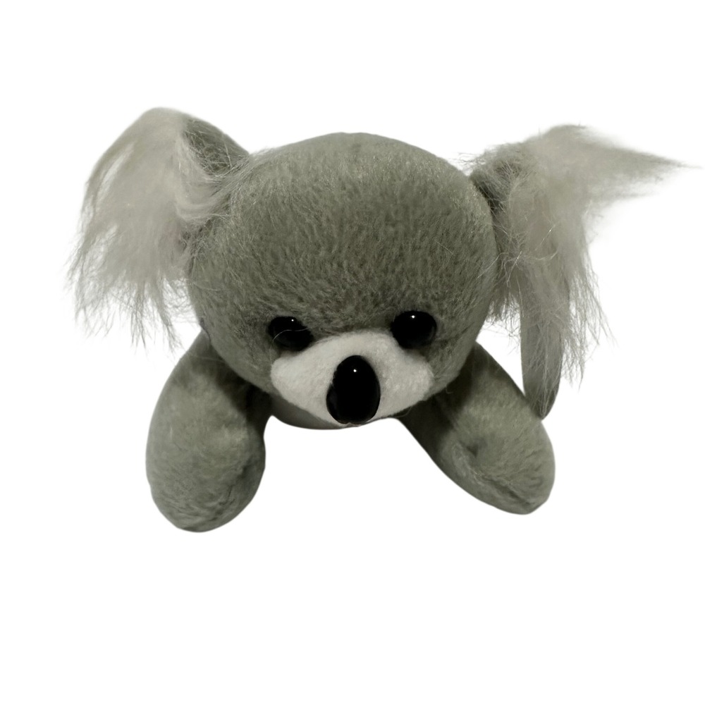 King Plush Beaniacs Koala Toy Unisex Small Gray‎ NEW 2002 Bean Bag Animal